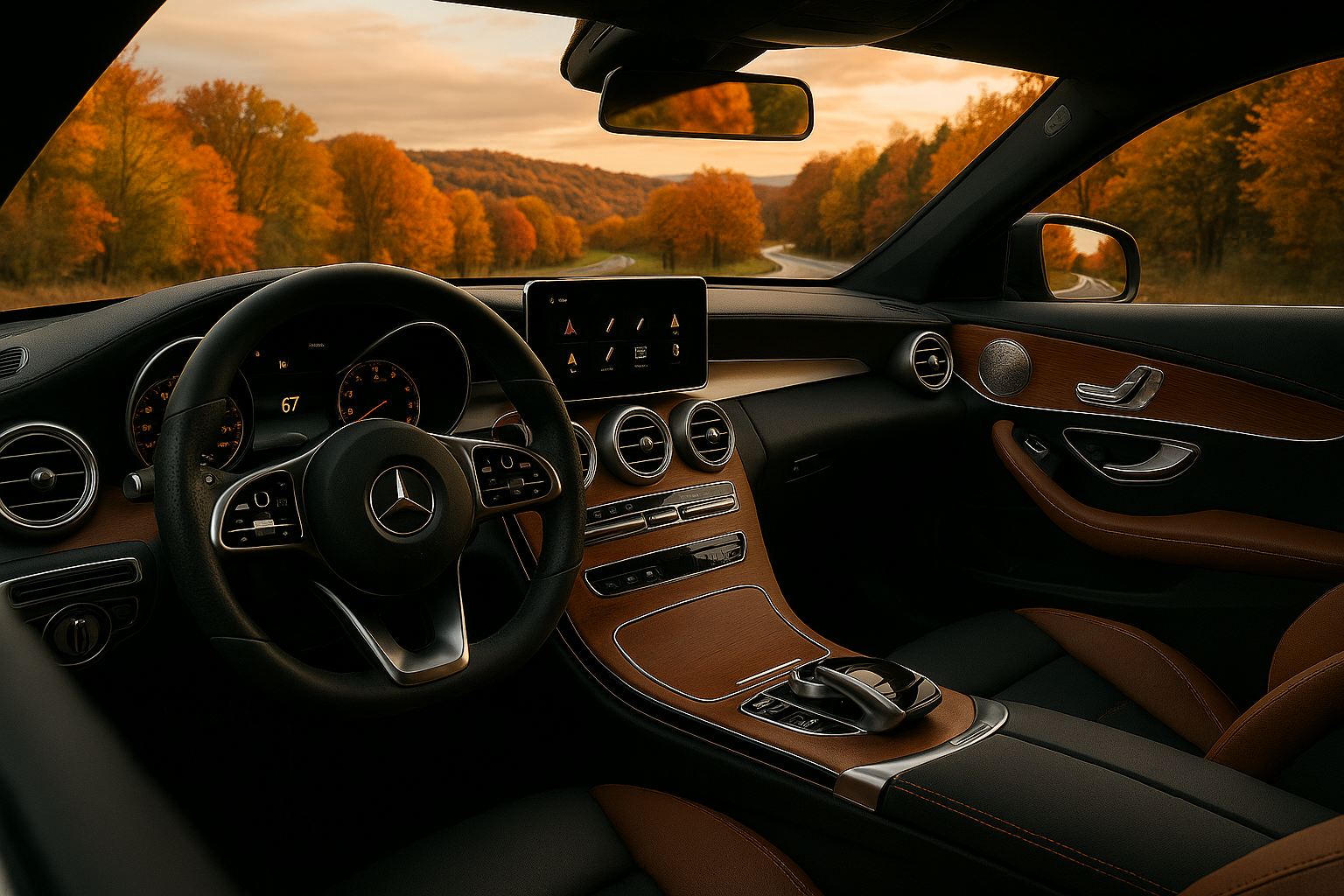 interior of super car